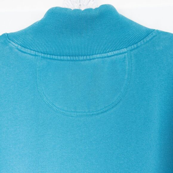 Duluth Trading Co Souped Up Funnel Neck Sweatshirt Womens Large Teal Blue 29715 - Picture 12 of 16
